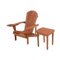 W Unlimited Earth Collection Adirondack Chair with Phone & Cup Holder, Walnut SW2101WN-CHET